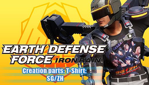 EARTH DEFENSE FORCE: IRON RAIN - Creation parts: T-Shirt: SG/ZH