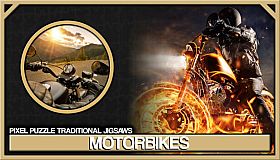 Pixel Puzzles Traditional Jigsaws Pack: Motorbikes