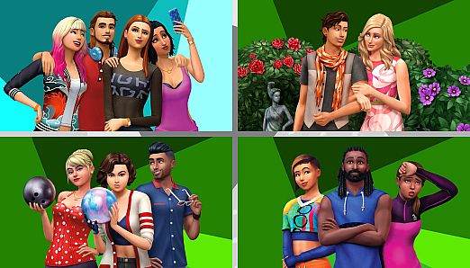 The Sims 4 Back to School Bundle – Get Together, Romantic Garden Stuff, Bowling Night Stuff, Fitness Stuff