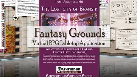 Fantasy Grounds - PFRPG Compatible Adventure: The Lost City of Bransik - One on One Adventure #16 DLC