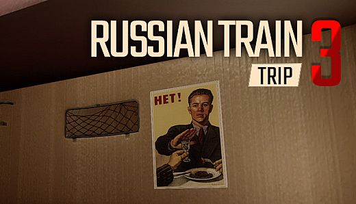 Russian Train Trip 3 - posters in the train car