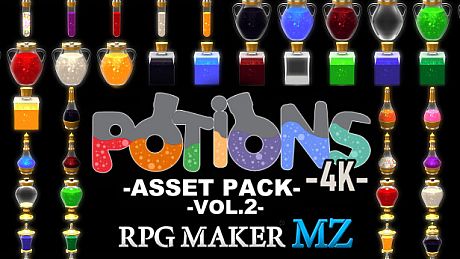 RPG Maker MZ - Potions Asset Pack 4K Vol 2 DLC