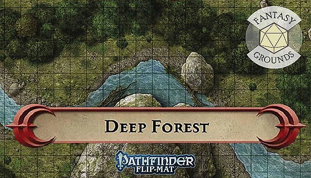 Fantasy Grounds - Pathfinder RPG - Pathfinder Flip-Mat - Classic Deep Forest