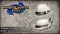Monster Hunter Rise - "Fluffy Fur Hat" Hunter layered armor piece