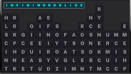 InfiniWordSlide Game