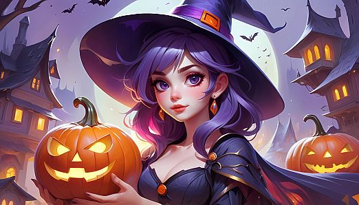 Witches and Vampires on Halloween