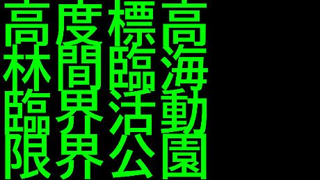 高度標高林間臨海臨界活動限界公園 Game