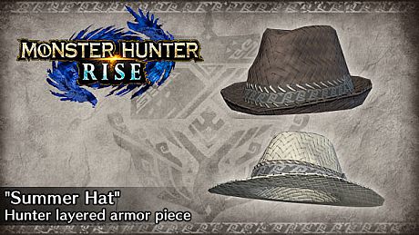 Monster Hunter Rise - "Summer Hat" Hunter layered armor piece DLC