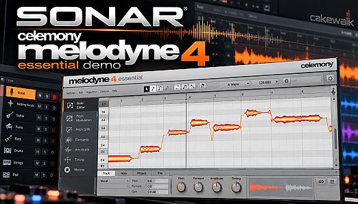 SONAR - Celemony Melodyne 4 Essential Demo