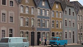 Modellset 1 - Bahnhof, Häuser, Scheunen