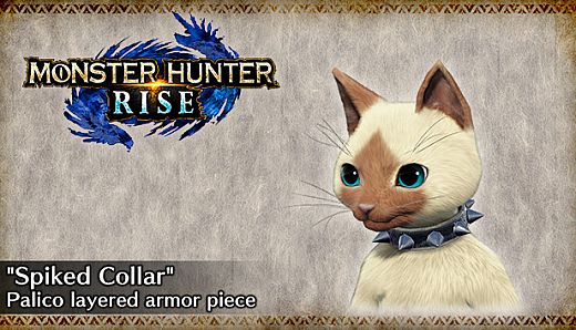 MONSTER HUNTER RISE - "Spiked Collar" Palico layered armor piece