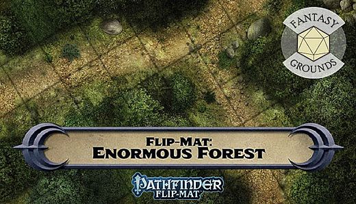 Fantasy Grounds - Pathfinder RPG - Pathfinder Flip-Mat: Enormous Forest