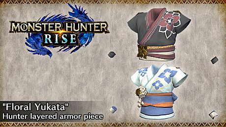 MONSTER HUNTER RISE - "Floral Yukata" Hunter layered armor piece DLC