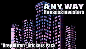 AnyWay! - "Grey kitten" Stickers Pack