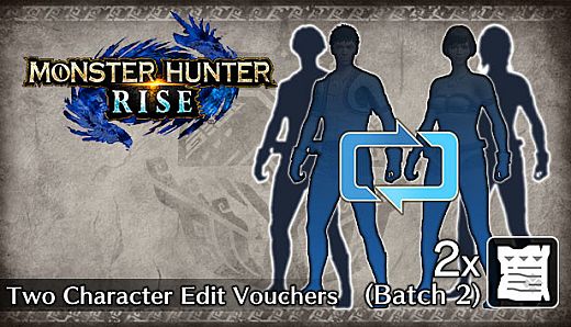 Monster Hunter Rise - Two Character Edit Vouchers (Batch 2)