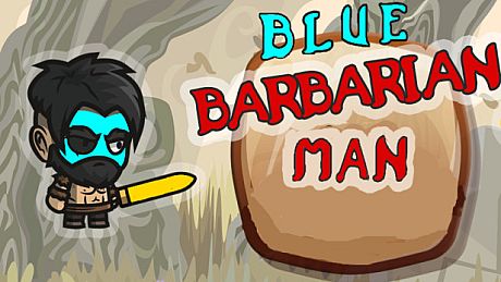 Blue Barbarian Man