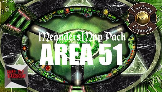 Fantasy Grounds - Meanders Map Pack: Area 51 (Map Pack)