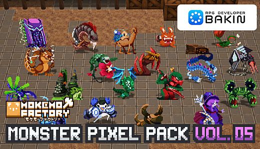 RPG Developer Bakin Mokemo Factory MONSTER PIXEL PACK Vol.5