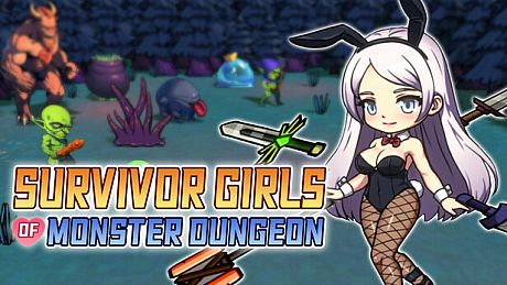 Survivor Girls of Monster Dungeon Game