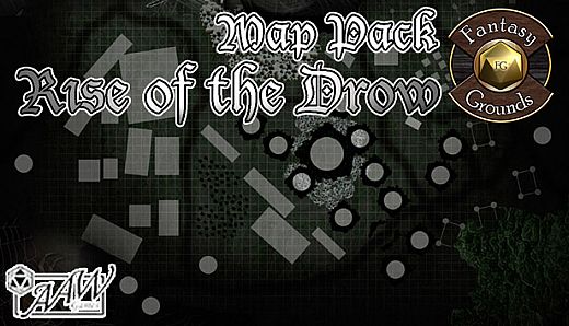 Fantasy Grounds - Rise of the Drow Map Pack (Map Pack)