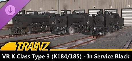 Trainz Plus DLC - VR K Class Type 3 (K184/185) - In Service Black DLC