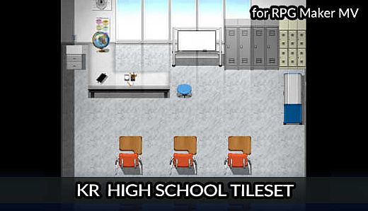RPG Maker MV - KR High School Tileset