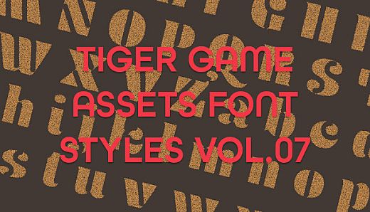 TIGER GAME ASSETS FONT STYLES VOL.07