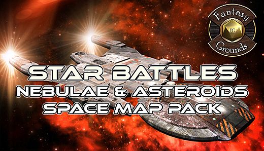 Fantasy Grounds - Star Battles: Nebulae and Asteroids Space Map Pack