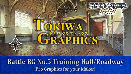 RPG Maker MV - TOKIWA GRAPHICS Battle BG No.5 Training Hall/Roadway DLC