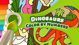 Color by Numbers - Dinosaurs