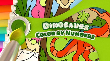 Color by Numbers - Dinosaurs Game