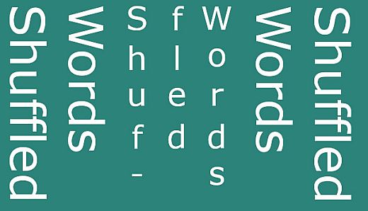 Shuffled Words