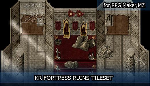 RPG Maker MZ - KR Fortress Ruins Tileset