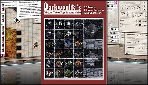 Fantasy Grounds - Top-Down Tokens - Darkwoulfe's Token Pack Vol 9