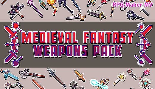 RPG Maker MV - Medieval Fantasy Weapons Pack
