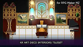 RPG Maker MZ - KR Art Deco Interiors Tileset