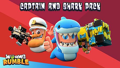 Worms Rumble - Captain & Shark Double Pack DLC