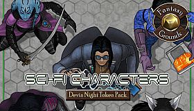 Fantasy Grounds - Devin Night Token Pack #119: Sci-fi Characters (Token Pack)