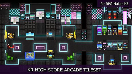 RPG Maker MZ - KR High Score Arcade Tileset DLC