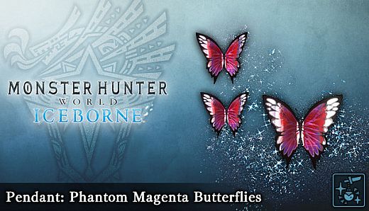 Monster Hunter World: Iceborne - Pendant: Phantom Magenta Butterflies