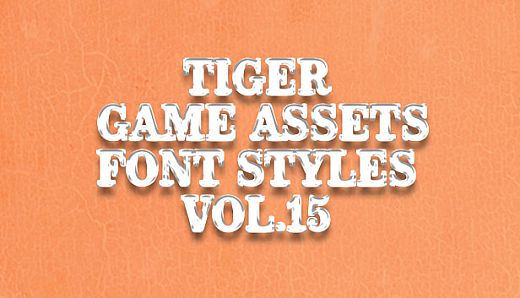 TIGER GAME ASSETS FONT STYLES VOL.15