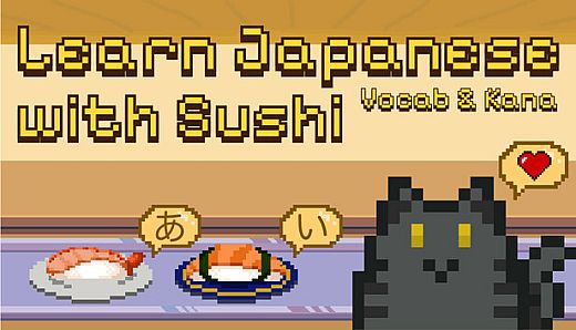 Learn Japanese Kana & Vocab with Sushi
