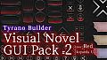 Tyrano Builder - Visual Novel GUI Pack #2 Color-Red [kopanda UI]