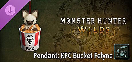 Monster Hunter Wilds - Pendant: KFC Bucket Felyne DLC