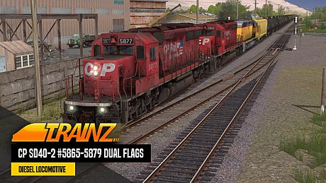 Trainz 2019 DLC - CP SD40-2 #5865-5879 Dual Flags DLC