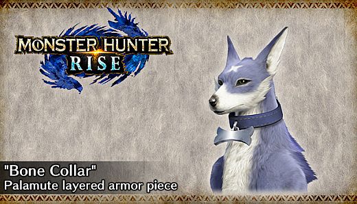 MONSTER HUNTER RISE - "Bone Collar" Palamute layered armor piece