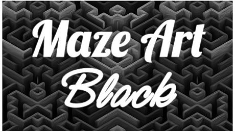 Maze Art: Black Game