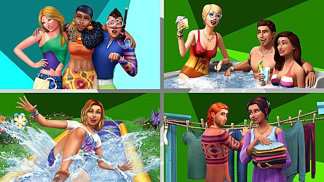 The Sims 4 Fun Outside Bundle – Island Living, Perfect Patio Stuff, Backyard Stuff, Laundry Day Stuff Bundle