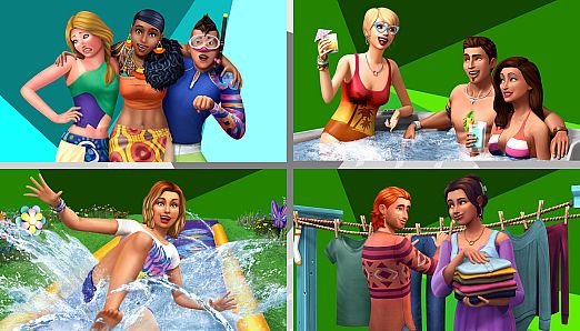 The Sims 4 Fun Outside Bundle – Island Living, Perfect Patio Stuff, Backyard Stuff, Laundry Day Stuff