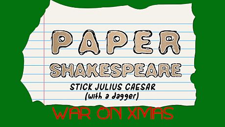 Paper Shakespeare: Stick Julius Caesar: War on Xmas DLC